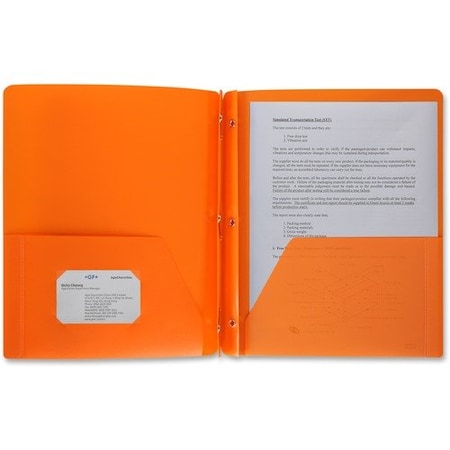 Business Source FOLDER, 2PCKT, POLY, FASTNR, OE BSN20889